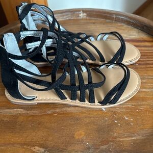 Cat & Jack Black and Tan Sandals